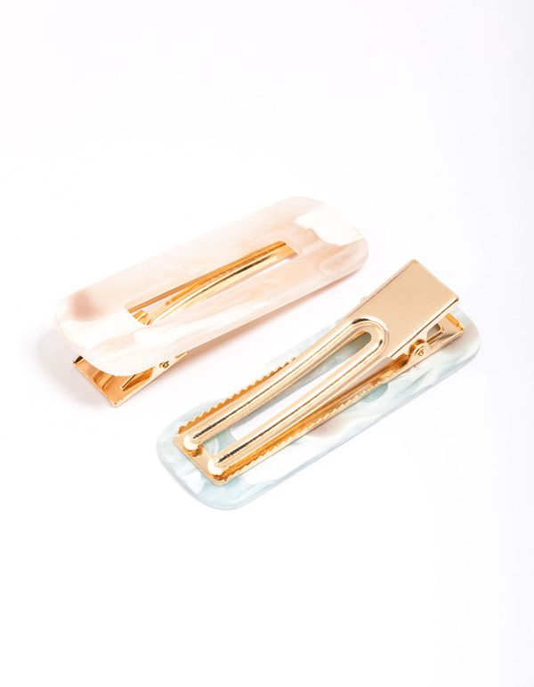 Acrylic Marble Hair Clip Pack Rabatt – Bild 3