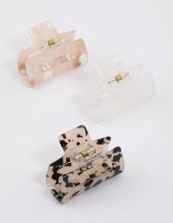 Acrylic Natural Mini Rectangle Claw Clip Pack Online-Verkauf – Bild 2