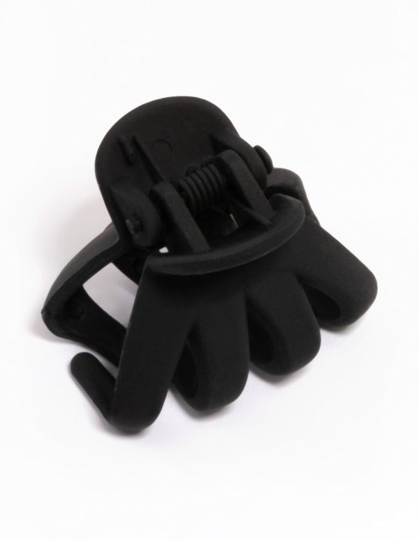 Black Four-Prong Mini Hair Claw Clip Zu verkaufen – Bild 2
