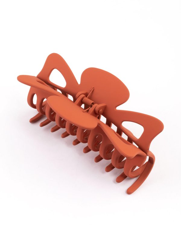 Acrylic Matte Orange Cut Out Claw Clip Zu verkaufen – Bild 3